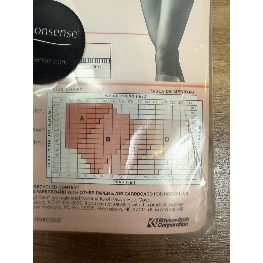 VTG No‎ Nonsense Women's B Almost Bare Beige Mist Sheer Toe Pantyhose NIP